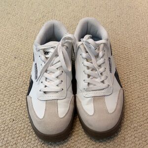Reebok womens White, Gray and Black Athletic Sneakers